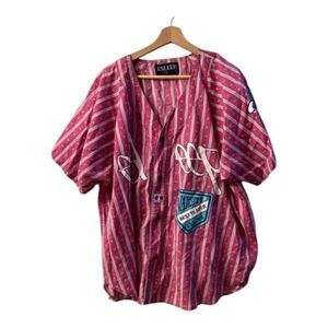 Vintage E Sleep Boxer Baseball Jersey Size 3X Retro Team Shirt